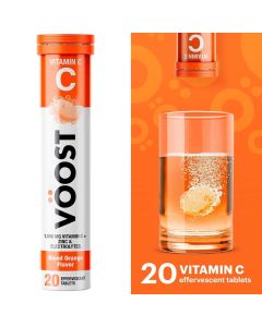 Voost Vitamin C Effervescent Vitamin Drink Tablet, Blood Orange, 20 Ct"