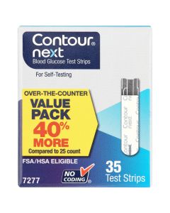 Contour Next Blood Glucose Test Strips, 35 Ct"