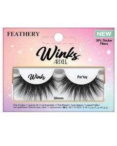 Ardell Winks Bossy Black Lashes, Light Volume, 10mm Flared, Black Band, Customizable Look"