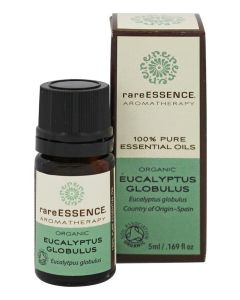 RareEssence - Aromatherapy 100% Pure Essential Oils Organic Eucalyptus Globulus - 5 ml.