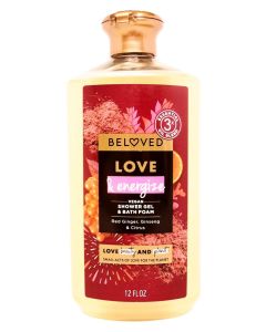 Beloved Love & Energize Vegan Shower Gel & Bath Foam 12 oz