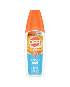 OFF! FamilyCare Insect Repellent II, Clean Feel Pump Bug Spray with Picaridin, 6 oz"