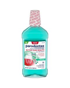 Parodontax Active Gum Health Breath Freshener Mouthwash, Fresh Mint, 16.9 Fl Oz"