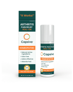 Capsiva Roll-on Arthritis Pain Relieving Gel, Homeopathic, over-the-Counter, 3 oz."