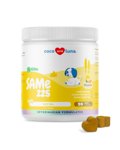 Coco and Luna Same for Dogs - S-Adenosyl-L-Methionine - 90 Soft Chews - with MCT Oil for Better Absorption - Promotes Brain Health, Liver Support, and Cognitive Function"