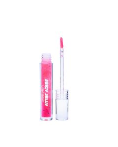 Blossom Juicy Jelly Moisturizing Lip Care Fruit Flavored Nourishing Lip Oil with Doe Foot Wand Applicator, 0.09 fl oz, Strawberry"