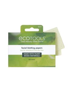 EcoTools Natural Oil Absorbing Facial Blotting Papers, Plant-Based Materials, Makeup Friendly, Removes Excess Oil, Travel Sized, Easy To Use, Perfect For Oily & Shiny Skin, 200 Sheet Count"