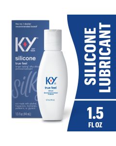 K-Y True Feel Personal Lube, Premium Silicone Lubricant For Couples and Sexual Wellness,1.5 fl oz"