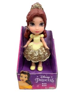 Disney Princess Cute Mini Poseable 3 inch Doll Beauty and the Beast Belle Yellow, for Children Ages 3+"