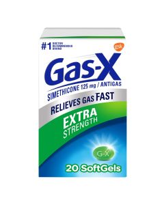 Gas-X Extra Strength Gas Relief Softgels With Simethicone 125 Mg - 20 Count