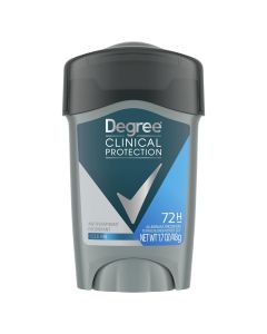 Degree Clinical Protection Long Lasting Men's Antiperspirant Deodorant Stick, Clean, 1.7 oz"