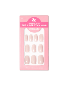 Olive & June Super Stick Mani Squoval Short Press-On Tabs, Tutu, 32 Pieces"