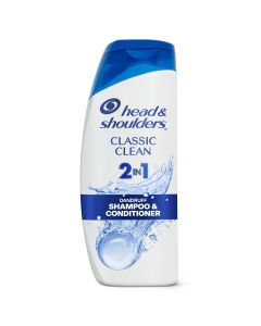 Head & Shoulders 2 in 1 Dandruff Shampoo and Conditioner, Classic Clean, 20.7 fl oz"