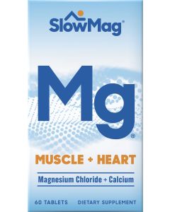 SlowMag® Mg Muscle + Heart Magnesium Chloride Supplement Tablets with Calcium 60ct