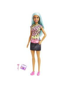 Barbie Makeup Artist Doll with Teal Hair and Career-Themed Accessories Like Palette and Brush