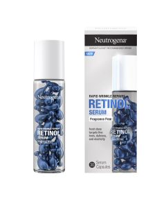 Neutrogena Rapid Wrinkle Repair Retinol Face Serum Capsules, 30 Ct"