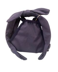 Scunci Button Headband and Mask - Navy Blue