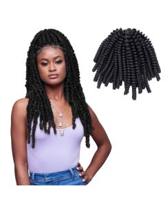 Darling Passion Twist Crochet Hair 2X Pack, 24 inch, #1B, Adult, Women"