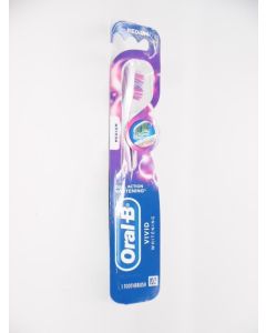 Oral-B Vivid Whitening Dual Action Standard Toothbrush Medium (Colors May Vary)