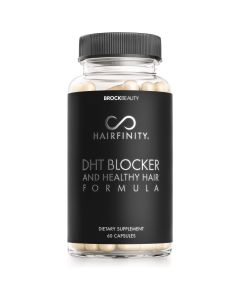 Hairfinity DHT Blocker and Healthy Hair Formula - Growth Supplement with Saw Palmetto, Biotin, and Vitamins to Stop Hair Loss and Regrow Hair - Vegan (60 Veggie-Capsules)"