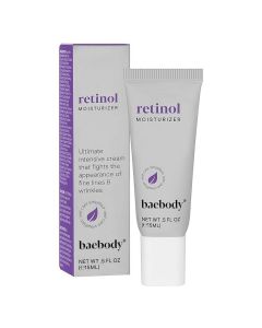 Baebody Critically Acclaimed Retinol Moisturizer & Face Cream with Anti Wrinkle & Anti Acne Retinol, Jojoba Oil and Vitamin E, Retinol Cream for Face and Neck - Travel Size, 0.5 Fl Oz"