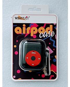 Vivitar AirPod Case with Clip Retro iPod Design Easy to Clean Non Slip Material