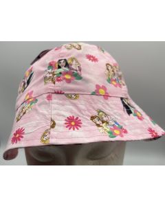 Disney Princess Pink Toddler Bucket Hat UPF 50+ Sun Protection & Chin Strap