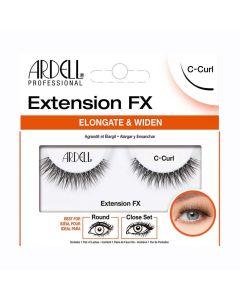 Ardell Professionals Extension FX C Curl False Eye Lashes to Elongate & Widen Eyes 1 ea