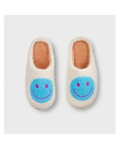 Wayland Square Sherpa Slippers Smiley Face, Assorted Sizes, 1 Pair | CVS