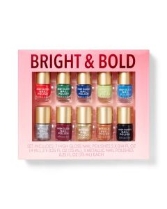 Mini Nail Polish Gift Set - Bold & Glam - 10ct