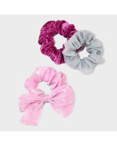 Textured Bow Hair Twister Set 3pc - a New Day™ Pink