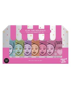 Holler and Glow Clay the Holidays Clay Masking Gift Set - 6pc