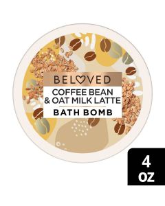 Beloved Bean and Oat Milk Latte Bath Bomb - 4oz