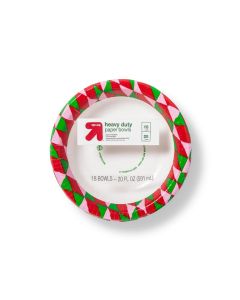 Holiday Disposable Dinnerware Bowl - Enterprise Geo - 20oz/18ct - up & up™