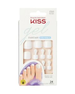 KISS Gel Fantasy Toe Fake Nails, 27 Ea"