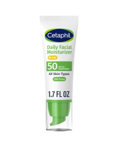 Cetaphil Daily Facial Moisturizer Broad Spectrum SPF50, Fragrance Free, 1.7 oz"