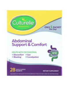 Culturelle Abdominal Daily Support & Comfort Powder, for Digestive Health* and Gas Relief, 28 Packets"