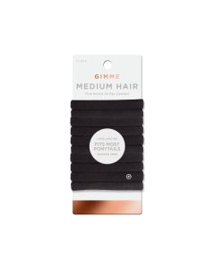 Gimme Beauty Medium Hair Bands 12ct Black