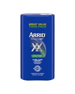 Arrid XX Extra Extra Dry Ultra Clear Aerosol Antiperspirant Deodorant, Ultra Fresh, Twin Pack 6 oz"