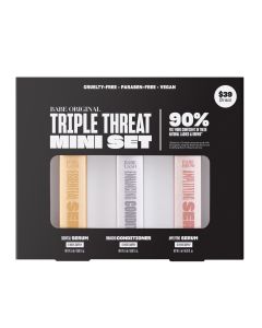 Babe Original Triple Threat Mini Set with Lash Serum, Lash Conditioner and Brow Serum, 6 Week Supply"