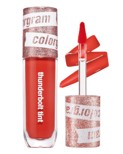 COLORGRAM Thunderbolt Tint Lacquer 06 Pretty Tok | Korean Lip Tint Stain w/ Argan Oil for Lip Makeup | Moisturizing & Hydrating Lip Tint Long Lasting | Korean Lip Gloss Liquid Lipstick (0.2 fl oz.)