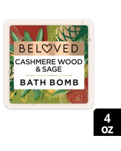 Beloved Cashmere Wood and Sage Bath Bomb - 4oz