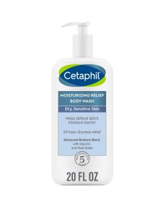 Cetaphil Daily Use Moisturizing Relief Body Wash, Unscented, 20 fl oz"