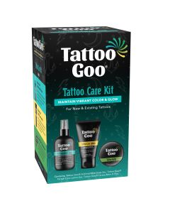 Tattoo Goo Tattoo Care Kit with Antimicrobial Soap, Tattoo Balm & Tattoo Lotion"