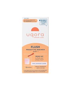 Uqora Flush Urinary Tract Health Drink Mix, Pink Lemonade Flavor