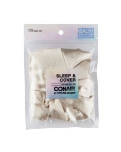 Conair Sleep & Cover Satin Sleep Cap, Off-White, 1 Count"