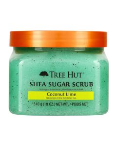 Tree Hut Coconut Lime Shea Sugar Exfoliating and Hydrating Body Scrub, 18 oz."