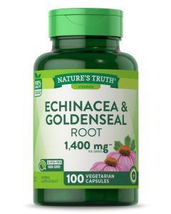 Echinacea Goldenseal Capsules | 900mg | 100 Count | Non-GMO & Gluten Free | by Nature's Truth