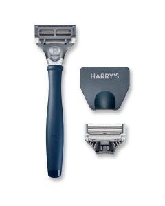 Harry's 5-Blade Men's Razor - 1 Razor Handle + 2 Razor Blade Refills - Ocean Blue