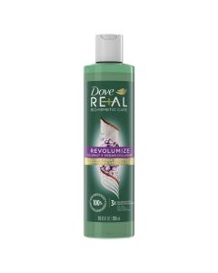 Dove Real Biomimetic Care Daily Shampoo with Vegan Collagen, Coconut, 10 fl oz"